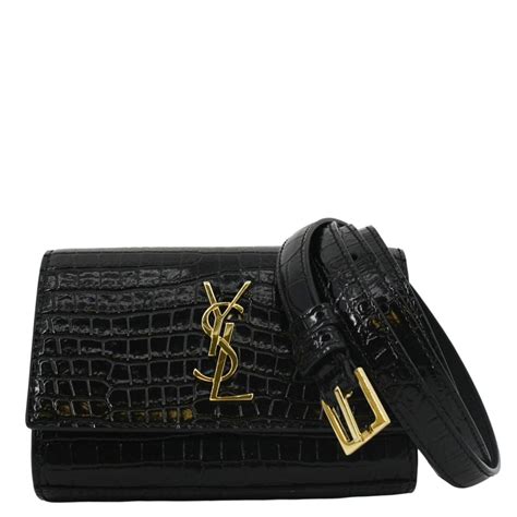 saint laurent kate crocodile leather.